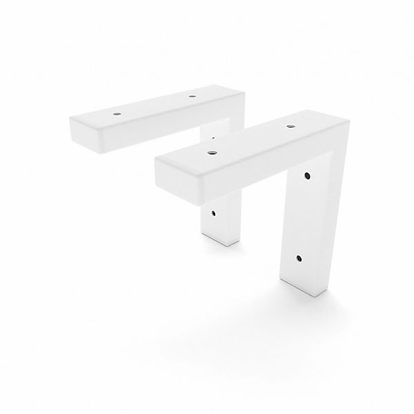 HEVVA Schwerlast Regalhalterung MAIN 15 cm Tief 2er Set Weiß günstig online kaufen