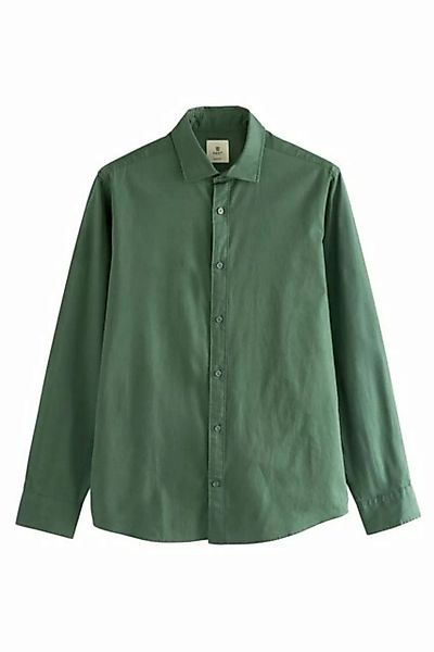 Next Langarmhemd Slim Fit Hemd aus strukturierter Baumwolle (1-tlg) günstig online kaufen