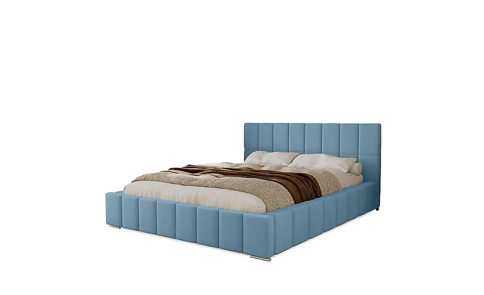 Polsterbett mit Stauraum  Ayr ¦ blau ¦ Maße (cm): B: 195 H: 100 Betten > Po günstig online kaufen