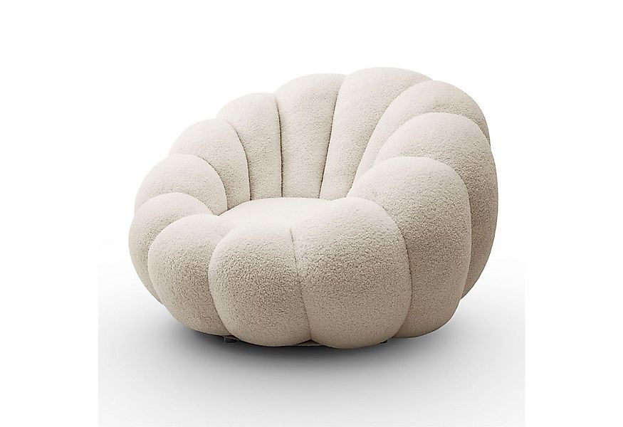 yourhouse24 Drehsessel ORIA, Boucle-Stoff, Sessel mit Fußstütze (Set, 2-St. günstig online kaufen