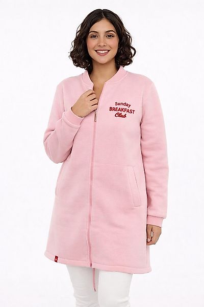 Zwillingsherz Sweatjacke Bombermantel "Sunday Breakfast" innen mit Fleece, günstig online kaufen
