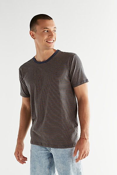 Herren Kurzarmshirt Aus Bio-baumwolle Ringel T-shirt "Albero" 2218 günstig online kaufen