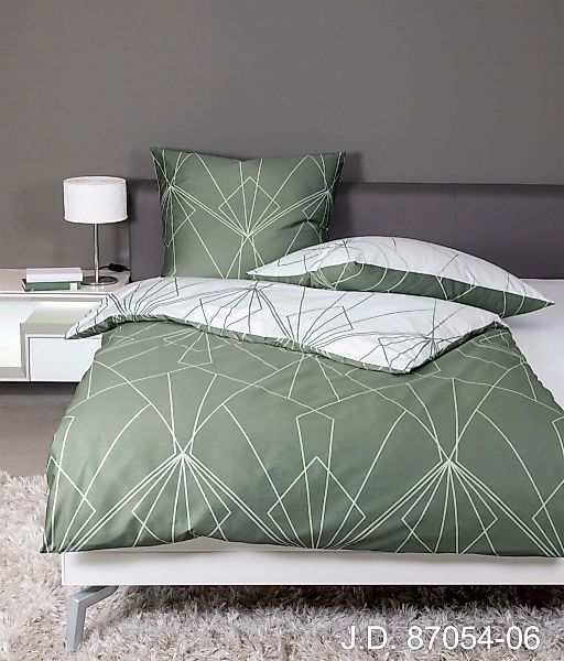 Janine Wendebettwäsche "J. D. 87054" 3 Stk. Bettwäsche aus Baumwolle mit gr günstig online kaufen