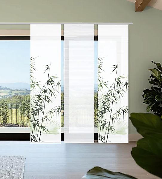 HOME in green Schiebegardine »RUFUS« Paneelwagen 3 Stk. tlg. Bambusoptik, S günstig online kaufen