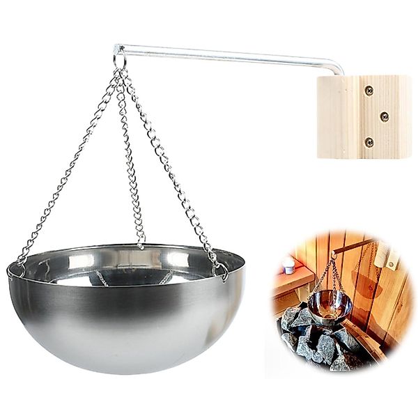 Refttenw Sauna-Aufgussset 12cm Sauna Schale Edelstahl, günstig online kaufen