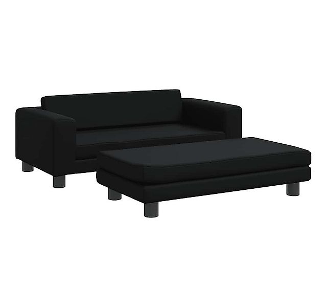 furnicato Tierbett Hundebett mit Verlängerung Schwarz 100x50x30 cm Kunstled günstig online kaufen