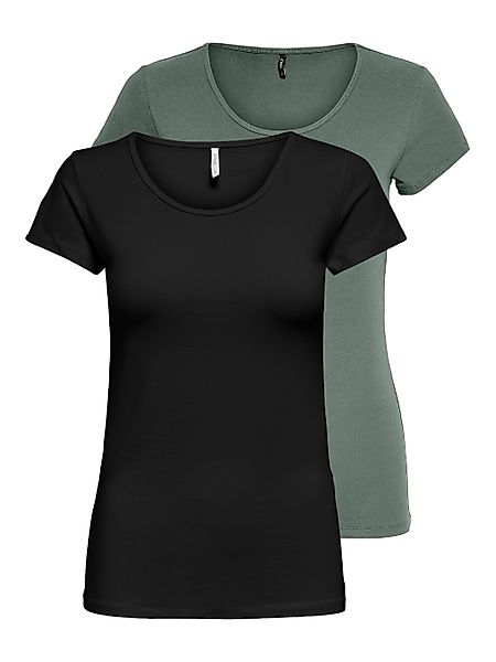 ONLY Rundhalsshirt ONLLIVELOVE LIFE S/S O-NECK günstig online kaufen