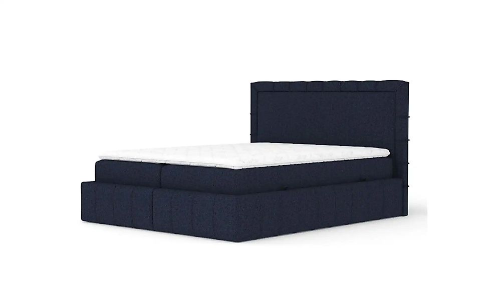 Boxspringbett mit Stauraum   ¦ blau ¦ Maße (cm): B: 187 H: 123 Betten > Kom günstig online kaufen