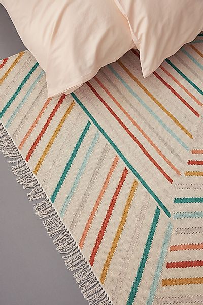 Wecon home Teppich »Modern Pop«, rechteckig, 5 mm Höhe, handgewebt, robust, günstig online kaufen