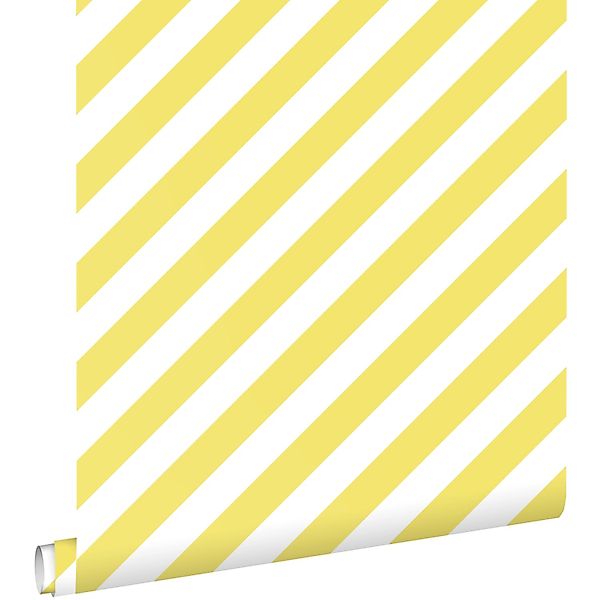 ESTAhome Tapete Streifen Gelb und Weiß 50 x 900 cm 139954 günstig online kaufen