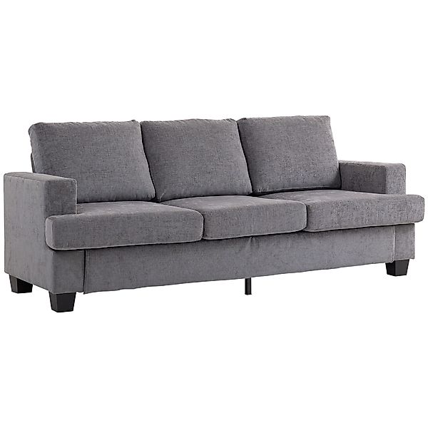 HOMCOM Sofa Couch mit Armlehnen, Becherhalter, günstig online kaufen