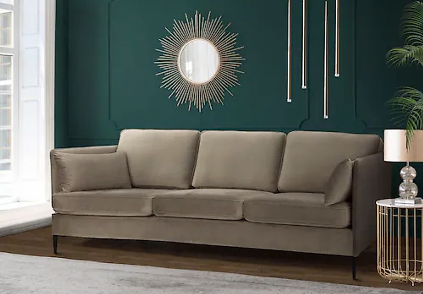 Home affaire 3-Sitzer »Light« inklusive loser Zierkissen, mit schmalen Arml günstig online kaufen