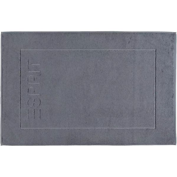 Esprit Badematte Solid - Größe: 60x90 cm - Farbe: grey steel - 740 günstig online kaufen