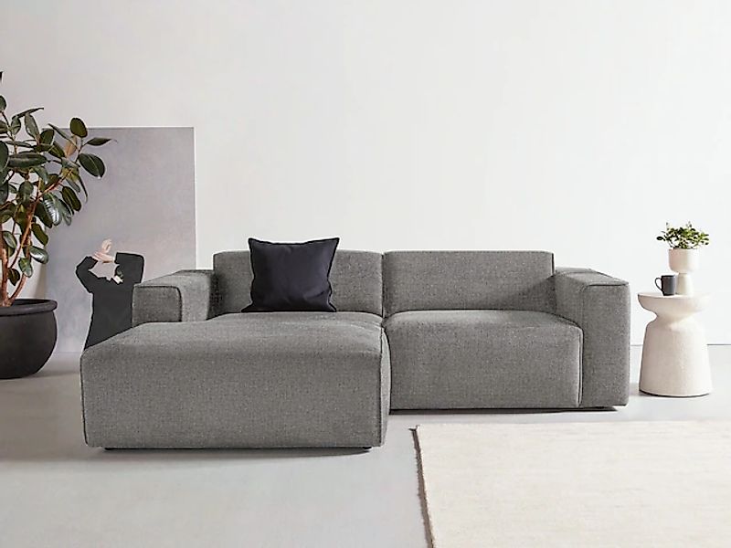 Home affaire Ecksofa »Noord mit Kedernaht, Breite 234 cm, L-Form« Cord, Str günstig online kaufen