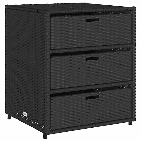 vidaXL Gartenbox, Gartenschrank Schwarz 55x59x69 cm günstig online kaufen