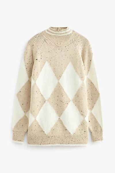 Next Stehkragenpullover Langer Pullover mit Stehkragen (1-tlg) günstig online kaufen
