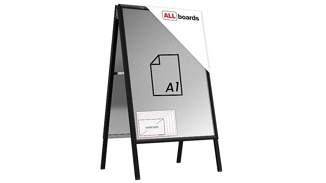 ALLboards Einzelrahmen ALLboards Doppelseitige Werbetafel Kundenstopper günstig online kaufen