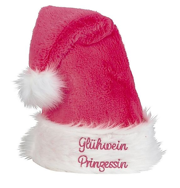 Mel-O-Design Bommelmütze Nikolausmütze "Glühwein Prinzessin" Weihnachts Kos günstig online kaufen