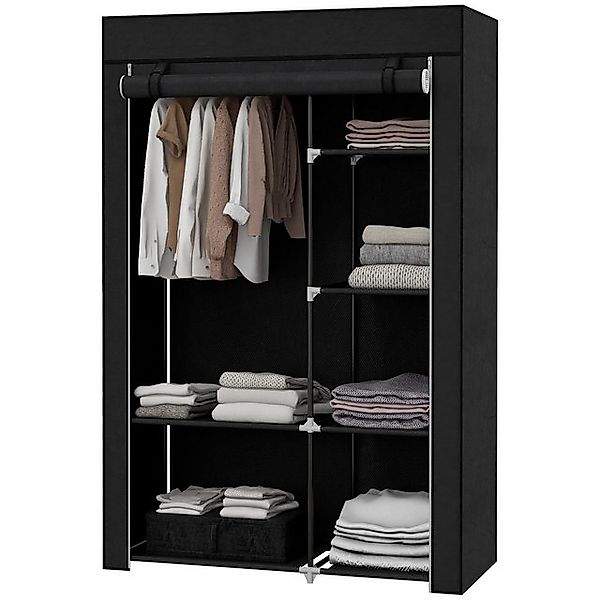 MC Star Stoffschrank Stoffkleiderschrank 6 Fächer Vliesoptik Faltgarderobe günstig online kaufen