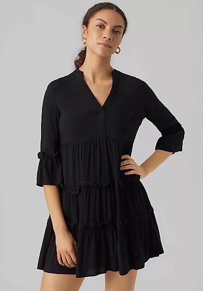 Vero Moda Minikleid "VMEASY 3/4 SHORT DRESS R1 WVN GA", mit Rüschen günstig online kaufen