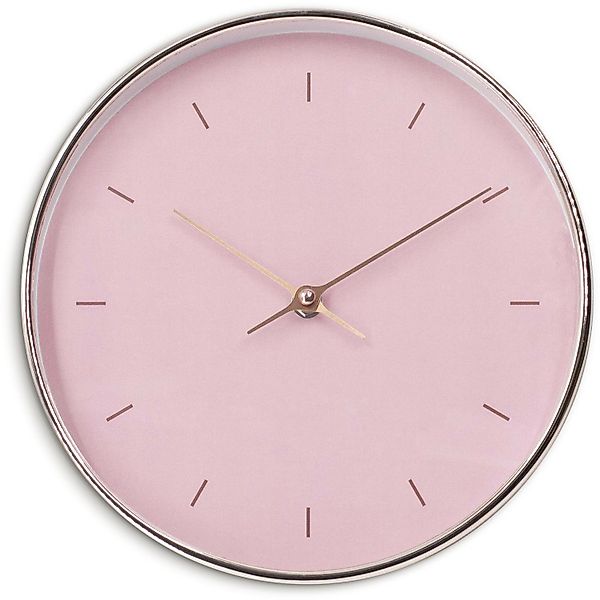 K&L Wall Art Wanduhr lautlose Shabby Chic Wanduhr Retro Uhr rund Ø 25cm Ros günstig online kaufen