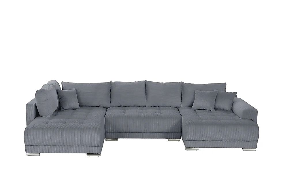 Wohnlandschaft mit Schlaffunktion Lemie ¦ grau ¦ Maße (cm): B: 356 H: 85 T: günstig online kaufen