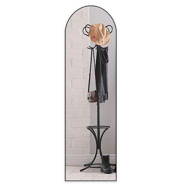 Floordirekt Ganzkörperspiegel Madison Gewölbt Aluminiumrahmen Schwarz 150 x günstig online kaufen