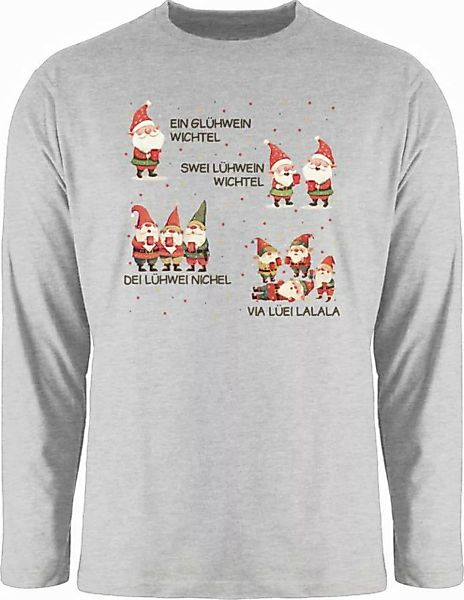 Shirtracer Rundhalsshirt Ein Glühwein Swei Glühwein, Wichtel, Weihnachten, günstig online kaufen