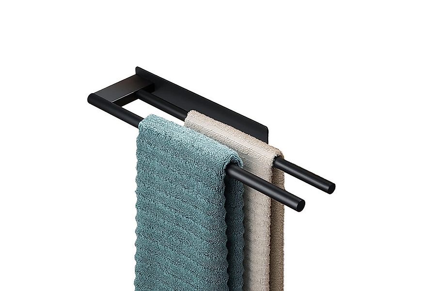 Venkuber Handtuchhalter Edelstahl Handtuchhalter Selbstklebend Doppelstange günstig online kaufen