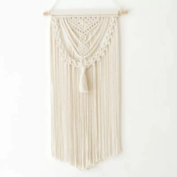Boho Makramee Wandbehang  40cm(B) x 80cm(L) Cotton beige günstig online kaufen
