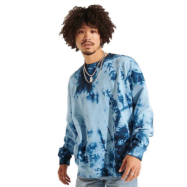 Superdry Code Tie Dye Sweatshirt XS-S Mid Blue/Indigo günstig online kaufen