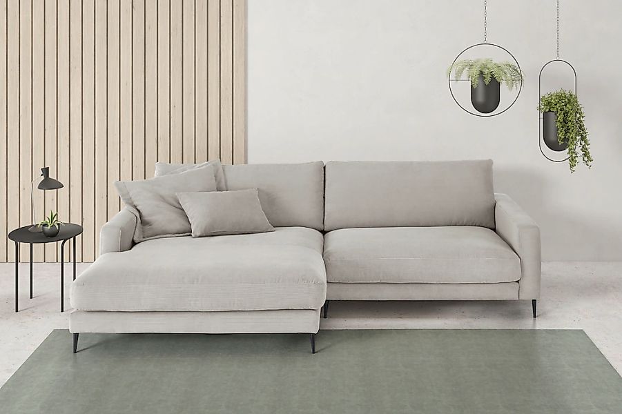 Home affaire Ecksofa "Downtown, B/T/H: 272/190/84 cm L-Form" weicher Sitzko günstig online kaufen