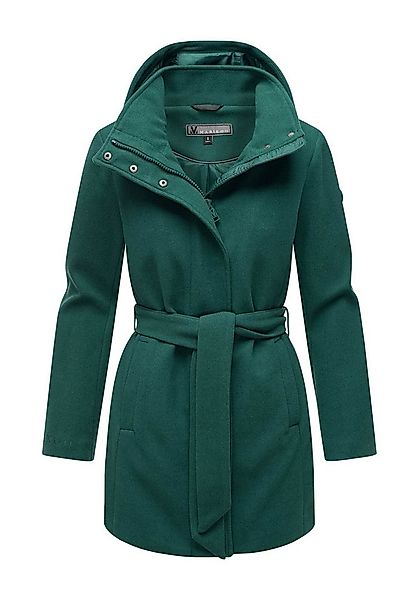 Marikoo Kurzmantel Katalinaa Eleganter Wickel Mantel mit Taillengürtel und günstig online kaufen
