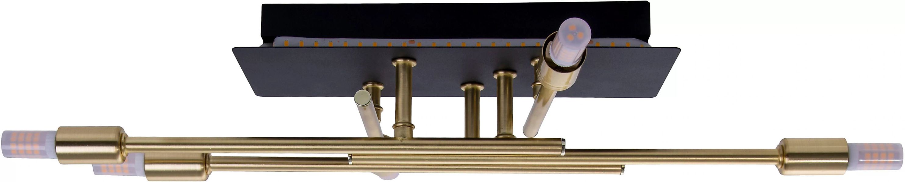 näve LED Deckenleuchte »Ancona«, 5 flammig-flammig, schwarz/gold, mit LED B günstig online kaufen