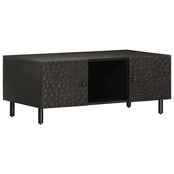 vidaXL Couchtisch Schwarz 100x54x40 cm Massivholz Mango 356831 günstig online kaufen