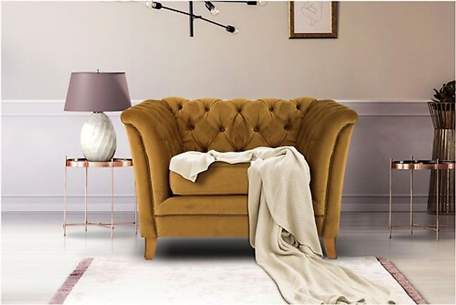 Home affaire Sessel »Newport modernes Chesterfield«, mit Knopfheftung im Rü günstig online kaufen