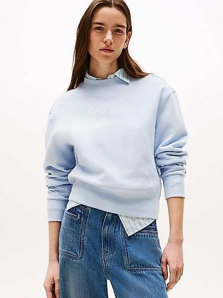 Tommy Hilfiger Sweatshirt SCRIPT REG PIQUE SWTSHRT mit Tommy Hilfiger Scrip günstig online kaufen