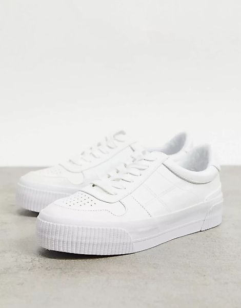 ASOS DESIGN – Dekko – Sneaker mit Schnürung in Weiß günstig online kaufen