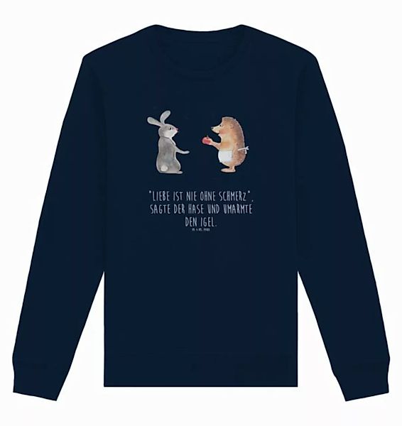 Mr. & Mrs. Panda Longpullover Größe XL Hase Igel - French Navy - Geschenk, günstig online kaufen