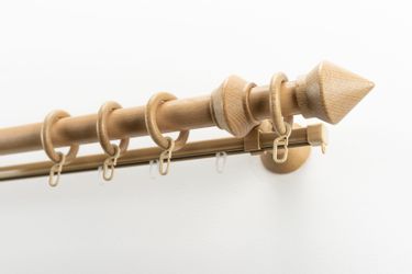 GARESA Gardinenstange "Palmo" Ø 28 mm 2 läufig-läufig Wunschmaßlänge Vorhan günstig online kaufen