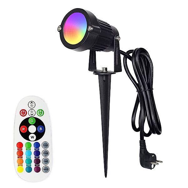 Rosnek LED Gartenleuchte RGB, wasserdicht, Memory-Funktion, günstig online kaufen