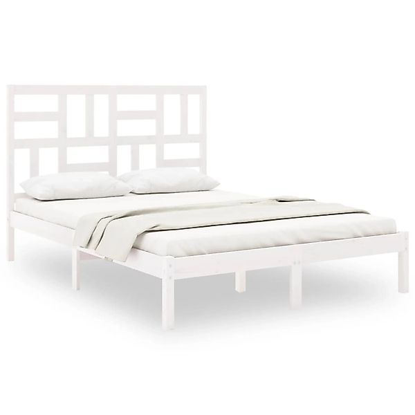 Vidaxl Massivholzbett Weiß 160x200 Cm günstig online kaufen