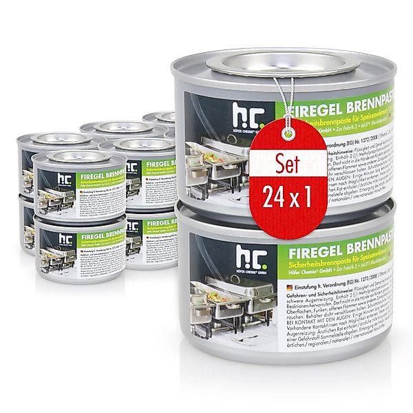 Höfer Chemie GmbH Brennpaste 24x 200g Firegel Brennpaste zum Warmhalten von günstig online kaufen