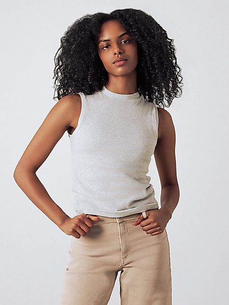 HONEST BASICS Ripptanktop Mock-Top mit OCS günstig online kaufen