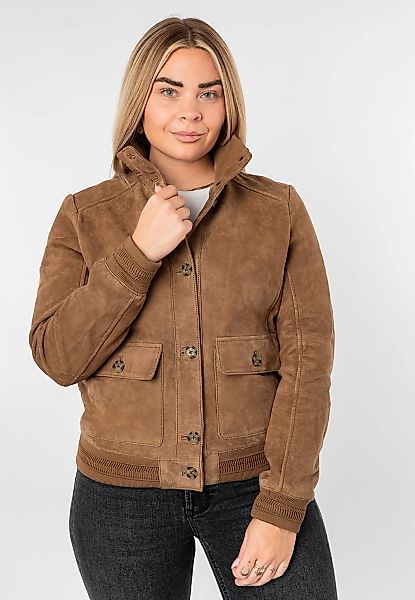 Mauritius Lederjacke "MWDajana" Blouson aus Veloursleder günstig online kaufen