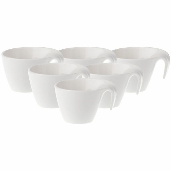 Villeroy & Boch Tasse "Kaffeetassen Flow 200 ml 6er Set weiß" günstig online kaufen