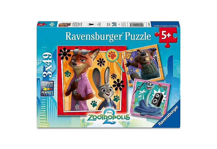Ravensburger Puzzle Kinderpuzzle 3x49 Teile - Auf neuer Mission, 49 Puzzlet günstig online kaufen