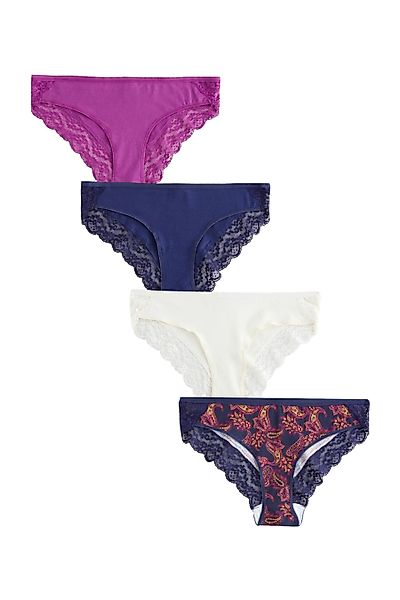 Next Bikinislip Spitzenslips im 4er-Pack, Bikini günstig online kaufen
