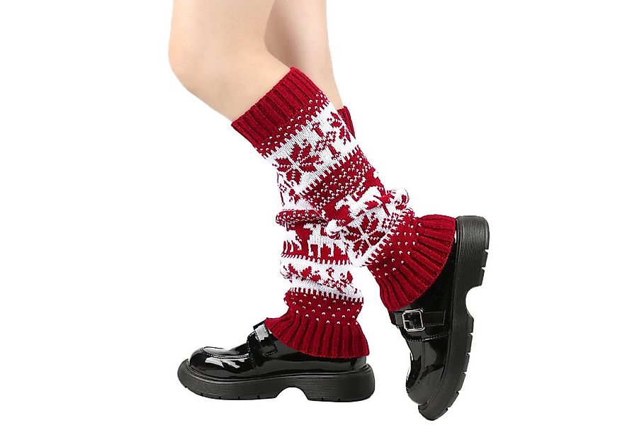 Refttenw Beinstulpen 1 Parr Damen Warme Weihnacht Stulpen, Winter Elastisch günstig online kaufen