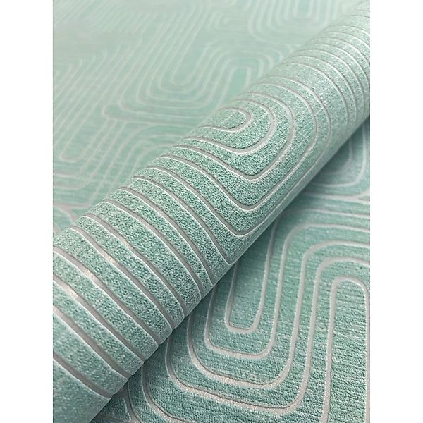 Newroom Vliestapete Livino Hellgrün Grafik Modern Strukturiert FSC® günstig online kaufen